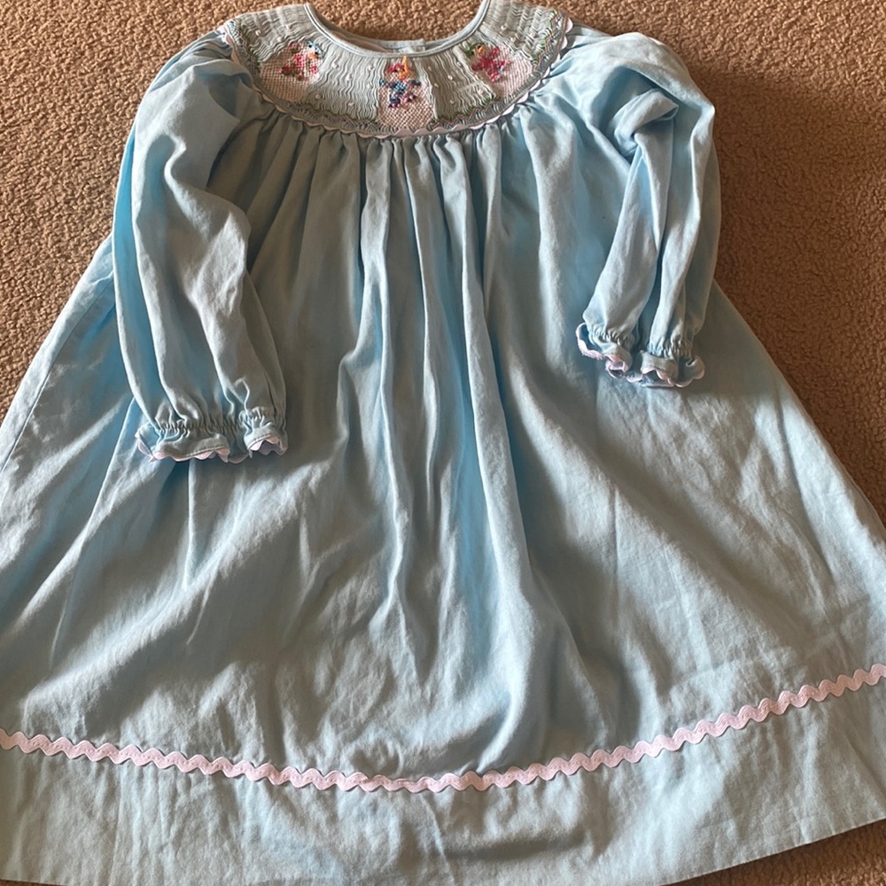 Smocked Christmas dress, size 3T